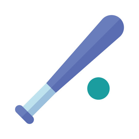 Isolated cute baseball bat toy icon Vectorのイラスト素材