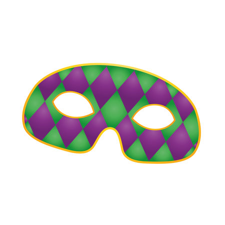 Isolated colored carnival mask with ornaments Vectorのイラスト素材