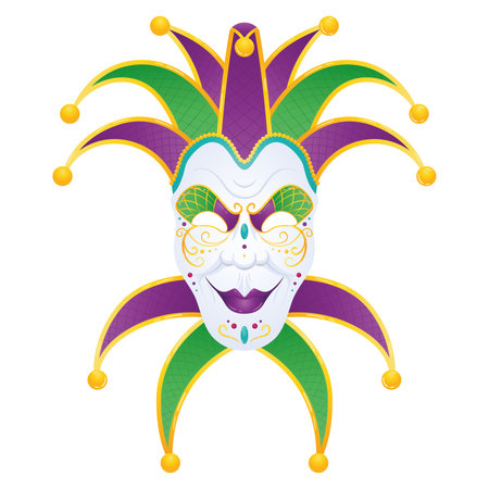 Isolated colored joker avatar face Vectorのイラスト素材