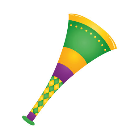 Isolated colored horn musical instrument icon Vectorのイラスト素材