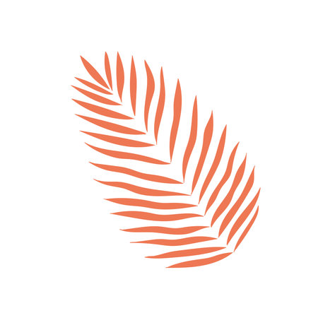 Isolated colored summer leaf sketch icon Vectorのイラスト素材