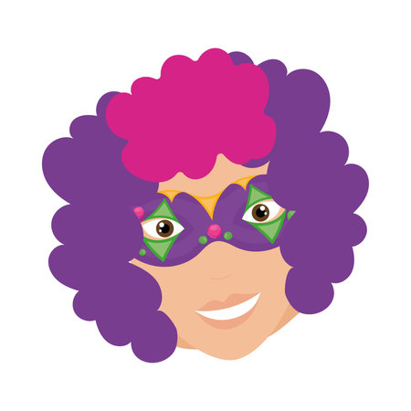 Isolated flat clown avatar character Vectorのイラスト素材