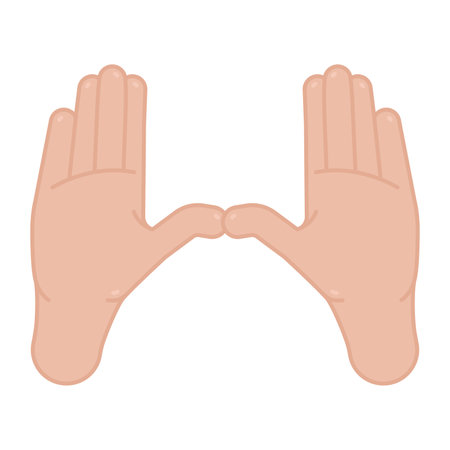 Isolated colored hand gesture icon Vectorのイラスト素材