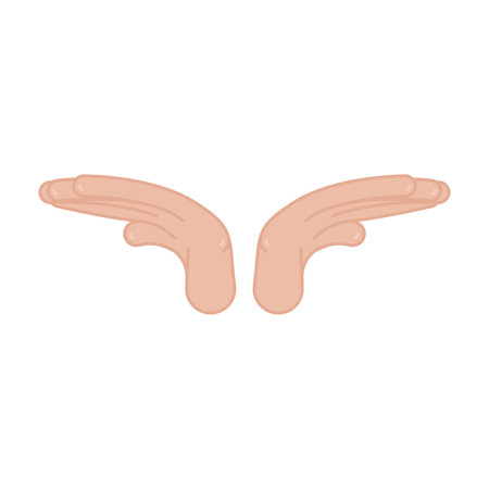 Isolated colored hand gesture icon Vectorのイラスト素材