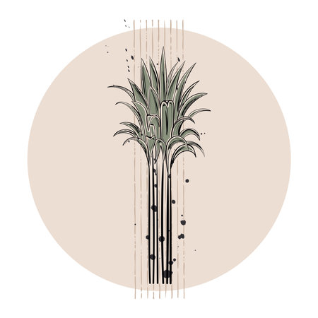 Isolated colored plant sketch icon Vectorのイラスト素材