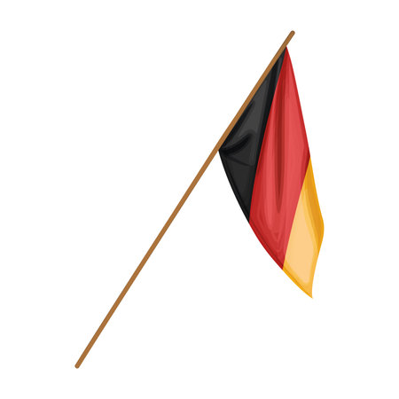 Isolated waving flag of Germany Vectorのイラスト素材
