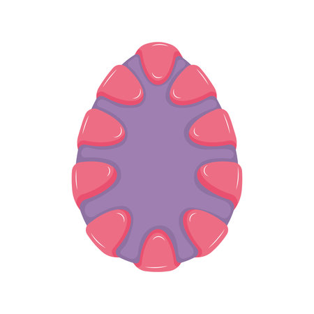 Isolated traditional decorated easter egg Vectorのイラスト素材
