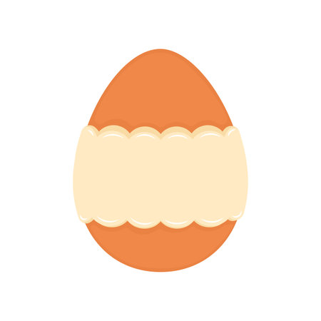 Isolated traditional decorated easter egg Vectorのイラスト素材