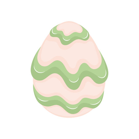 Isolated traditional decorated easter egg Vectorのイラスト素材
