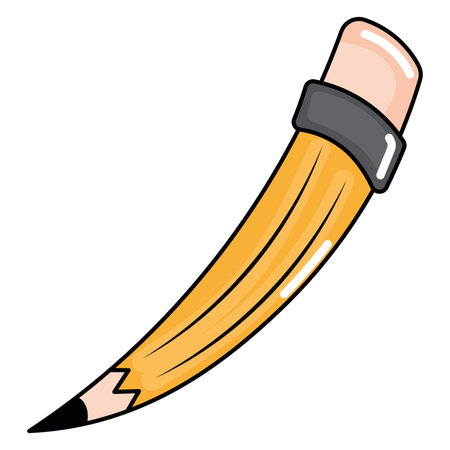 Isolated abstract pencial School icon Vectorのイラスト素材