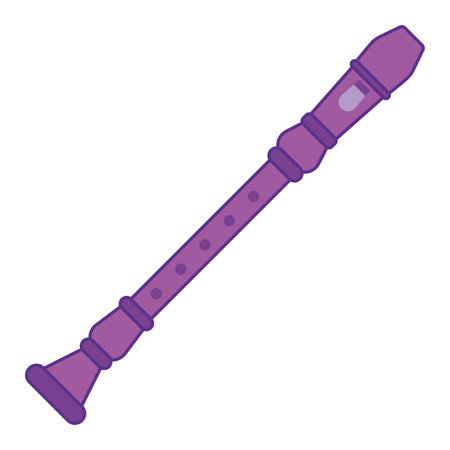 Isolated colored flute musical instrument icon Vectorのイラスト素材