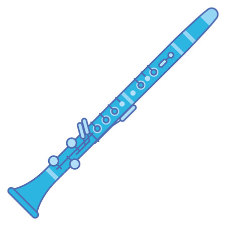Isolated colored flute musical instrument icon Vectorのイラスト素材