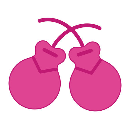 Isolated colored castanets musical instrument icon Vectorのイラスト素材