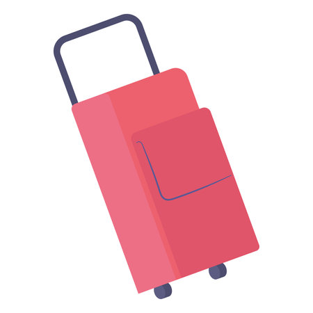 Isolated colored summer travel suitcase icon Vectorのイラスト素材