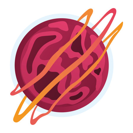 Isolated colored sci fi planet icon Vectorのイラスト素材