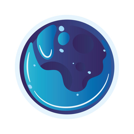 Isolated colored sci fi planet icon Vectorのイラスト素材