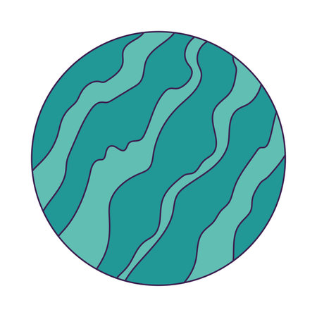 Isolated colored sci fi planet icon Vectorのイラスト素材