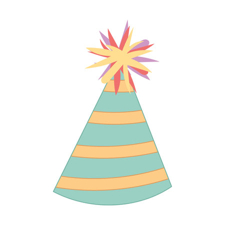 Isolated colored party hat icon Vectorのイラスト素材