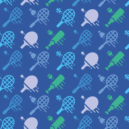 Colored seamless pattern background with sport icons Vectorのイラスト素材