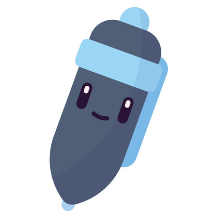 Isolated cute office pen icon Vectorのイラスト素材