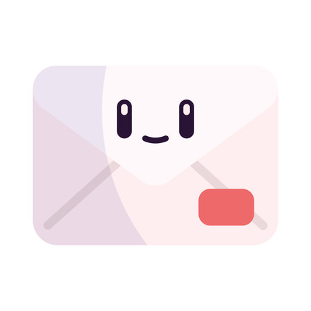 Isolated colored cute message letter office icon Vectorのイラスト素材
