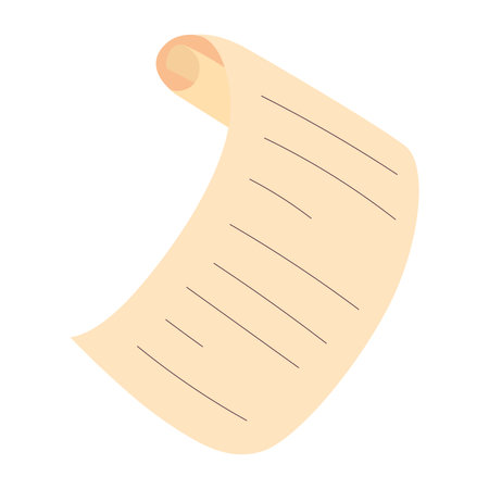 Isolated colored paper sketch icon Vectorのイラスト素材