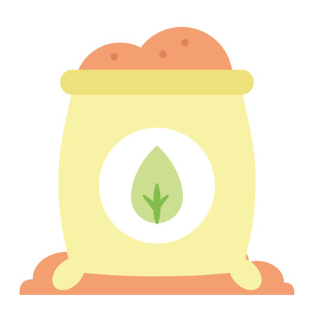Isolated colored fertilizer soil bag gardening icon Vectorのイラスト素材