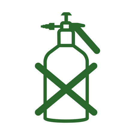 Isolated outline of a prohibition on a fire extinguisher icon Vectorのイラスト素材