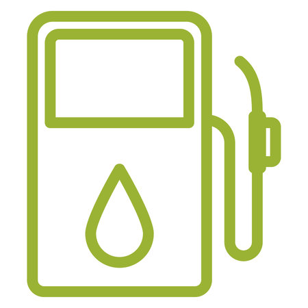 Isolated outline of a gas station icon Vectorのイラスト素材