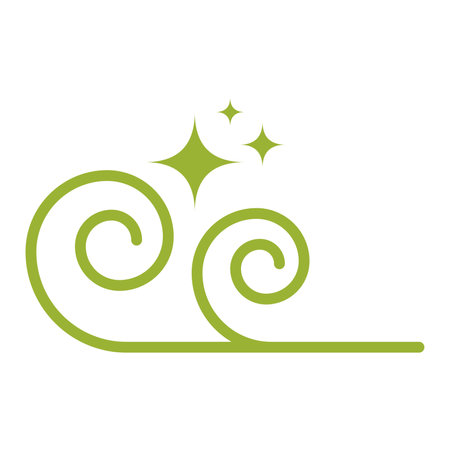 Isolated outline of a wind icon Vectorのイラスト素材