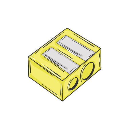 Isolated sharpener School supply sketch icon Vectorのイラスト素材