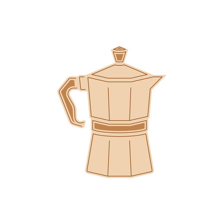 Isolated italian coffee moca icon Vectorのイラスト素材