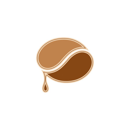 Isolated coffee bean icon Vectorのイラスト素材