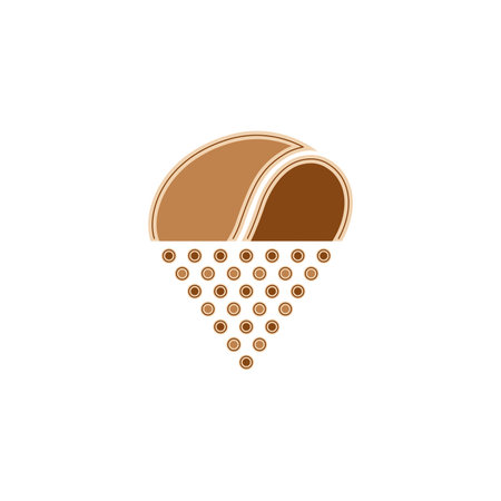 Isolated coffee bean icon Vectorのイラスト素材
