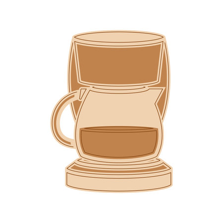 Isolated colored coffee maker icon Vectorのイラスト素材