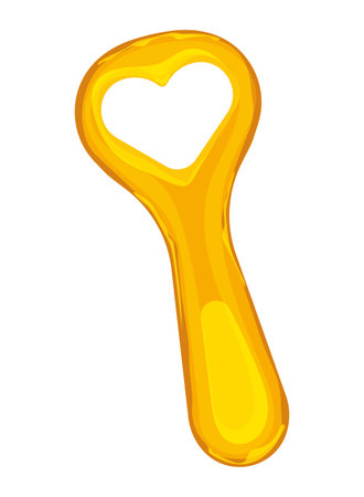 Isolated bottle opener icon Flat design Vectorのイラスト素材