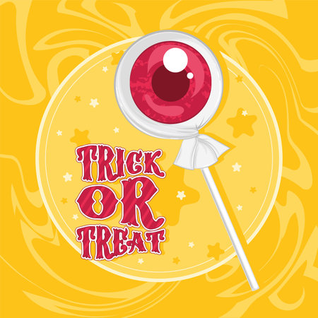 Halloween lollipop monster candy Trick or treat Vectorのイラスト素材
