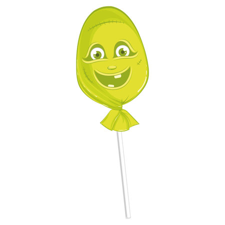 Halloween lollipop monster candy Trick or treat Vectorのイラスト素材