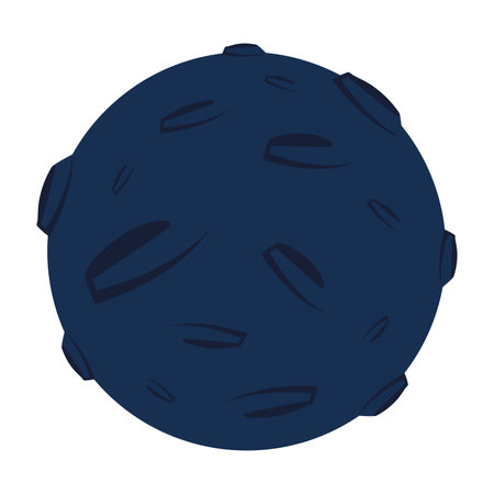 Moon silhouette icon Vectorのイラスト素材