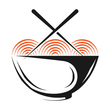 Ramen Icon Traditional japanese food Vectorのイラスト素材