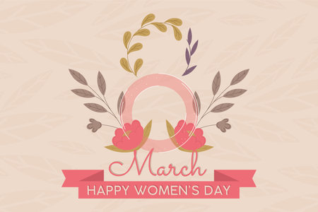 Happy women day card Vectorのイラスト素材