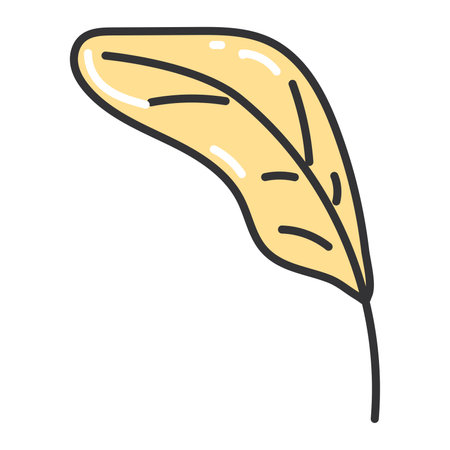 Leaf sketch icon Hand Draw Vectorのイラスト素材