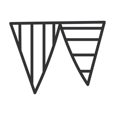 pennant sketch icon Hand Draw Vectorのイラスト素材