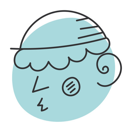 Boy sketch icon Hand Draw Vectorのイラスト素材