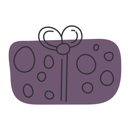 Colored gift box sketch icon Hand Draw Vectorのイラスト素材