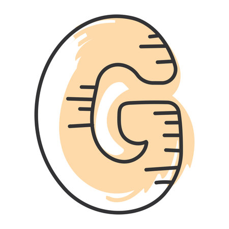 Alphabet letter sketch icon Hand Draw Vectorのイラスト素材