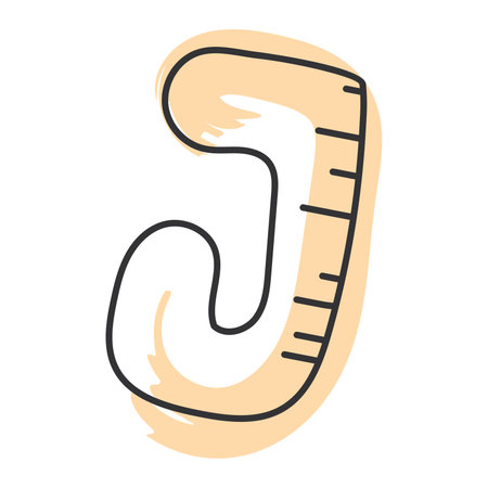 Alphabet letter sketch icon Hand Draw Vectorのイラスト素材