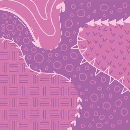 Hand draw colored pattern background Vectorのイラスト素材