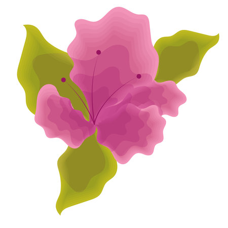 Colored sketch of a flower icon Vectorのイラスト素材