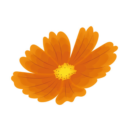 Colored sketch of a flower icon Vectorのイラスト素材